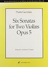 Six Sonatas for Two Violins, Opus 5 (Recent Researches in the Music of the Classical Era)