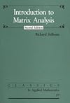 Introduction to Matrix Analysis. 2nd edition