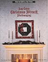 Log Cabin Christmas Wreath Wallhanging