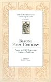 Beyond Form Criticism: Essays in Old Testament Literary Criticism (Sources for Biblical and Theological Study Old Testament Series) Vol. 2