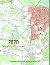2020 Weekly Planner: Southwest Greenville, North Carolina (1981): Vintage Topo Map Cover