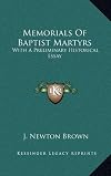 Memorials of Baptist Martyrs
