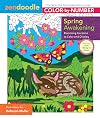 Zendoodle Color-by-Number: Spring Awakening: Blooming Gardens to Color and Display