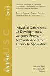 Individual differences, L2 development, and language program administration : from theory to application (world languages)