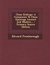 CHESS ENDINGS A Companion to Chess Openings Ancient and Modern