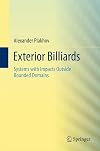 Exterior billiards systems with impacts outside bounded domains
