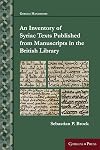 An Inventory of Syriac Texts Published from Manuscripts in the British Library