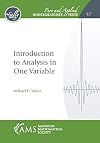 Introduction to Analysis in One Variable