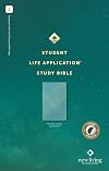 NLT Student Life Application Study Bible, Filament Enabled (LeatherLike, Teal Blue Striped, Indexed, Red Letter)