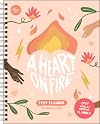 A Heart on Fire 12-Month 2024 Monthly/Weekly Planner Calendar