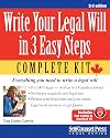 Write Your Legal Will in 3 Easy Steps - CAN: Everything you need to write a legal will