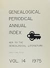 Genealogical Periodical Annual Index: Key to the Genealogical Literature, 1991