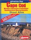 American Map Cape Cod, Massachusetts Street Atlas: Martha's Vineyard & Nantucket Southeastern Massachusetts (America
