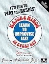 Major and Minor: Learn To Improvise Jazz in Every Key, Vol. 24 (book with 2 CDs)