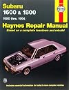 Haynes Subaru 1600 and 1800 (1980-1994) Shop Manual