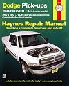 Dodge pick-ups automotive repair manual