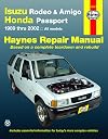 Isuzu Rodeo, Amigo '89-'02 (Haynes Manuals) (Haynes Repair Manuals)