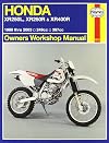 Honda XR250/400 owners workshop manual
