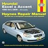 Hundai Excel & Accent 1986 thru 2009: All Models (Haynes Repair Manual)