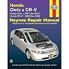 Honda Civic 2001-2010 & CRV 2002-2009 (Haynes Repair Manual)
