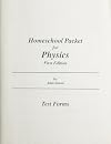 Home Study Packet for Saxon Physics: Test Forms
