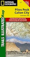 Pikes Peak and Cañon City Trails, Colorado (Trails Illustrated Map)