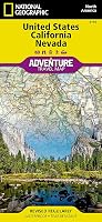 California and Nevada (Adventure Travel Map)