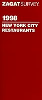 Zagat Survey 1998 New York City Restaurants (Annual)