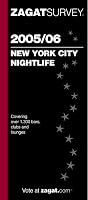 Zagat Survey New York City Nightlife 2005/06