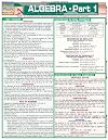 Algebra Part 1 (Quickstudy Reference Guides - Academic)