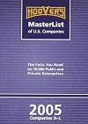 Hoover's Masterlist of U.S. Companies 2005