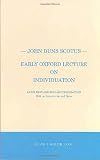 Early Oxford Lecture on Individuation