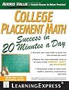 College placement math in 20 minutes a day