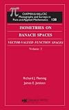 Isometries in Banach Spaces: Vector-valued Function Spaces and Operator Spaces. Volume 2