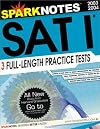 SAT I 3 Practice Tests (Sparknotes Test Prep)