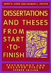 Dissertations And Theses from Start to Finish: Psychology And Related Fields