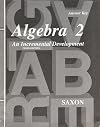 Answer Key for Saxon Algebra 2