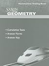 Saxon Geometry: Homeschool Testing Book