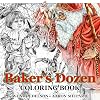 The Baker's Dozen Coloring Book: A Grayscale Adult Coloring Book and Children's Storybook Featuring a Christmas Legend of Saint Nicholas (Skyhook Coloring Storybooks)