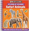 Brain Games - Sticker by Number: Safari Animals: A Kid's Sticker Activity Book With More Than 150 Stickers!