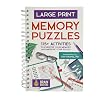 Large Print Memory Puzzles: 175+ Puzzles and Activities for Adults to Exercise Memory and Improve Focus - Includes Spiral Bound / Lay Flat Design and ... Font for Easy Reading (Brain Busters)