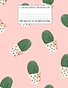 Composition Notebook: Wide Ruled Cactus Cute Composition Notebook, Girl Boy School Notebook, College Notebooks, Composition Book, 8.5" x 11" (Cute Design Notebooks For Home School Boys And Girls)