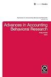 Advances in accounting behavioral research. Volume 14