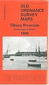 Old Ordnance Survey maps Tilbury Riverside and Gravesend Reach 1895