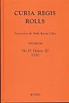 Curia Regis rolls preserved in the Public Record Office. Volume XX: 34 to 35 Henry III, 1250