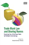 Trade Mark Law And Sharing Names: Exploring Use of the Same Mark by Multiple Undertakings