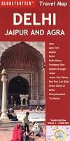 Delhi, Jaipur and Agra Travel Map (Globetrotter Travel Map)