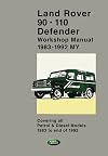 Land Rover 90 - 110 - Defender Workshop Manual 1983-1992 (2 volumes) (Official Workshop Manuals)