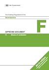 Part F - Building Regulations Approved Document F: Ventilation 2010: Incorporating 2010 and 2013 Amendments