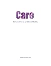 Care : personal lives and social policy